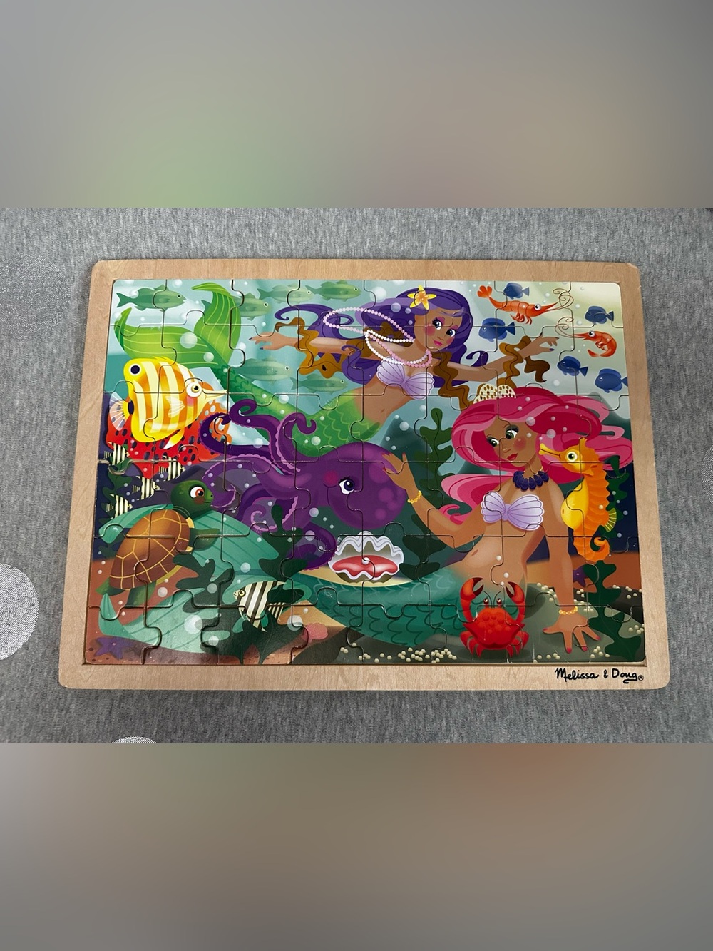 5 for $15! Melissa & Doug Wooden Jigsaw Puzzle Mermaid Fantasea